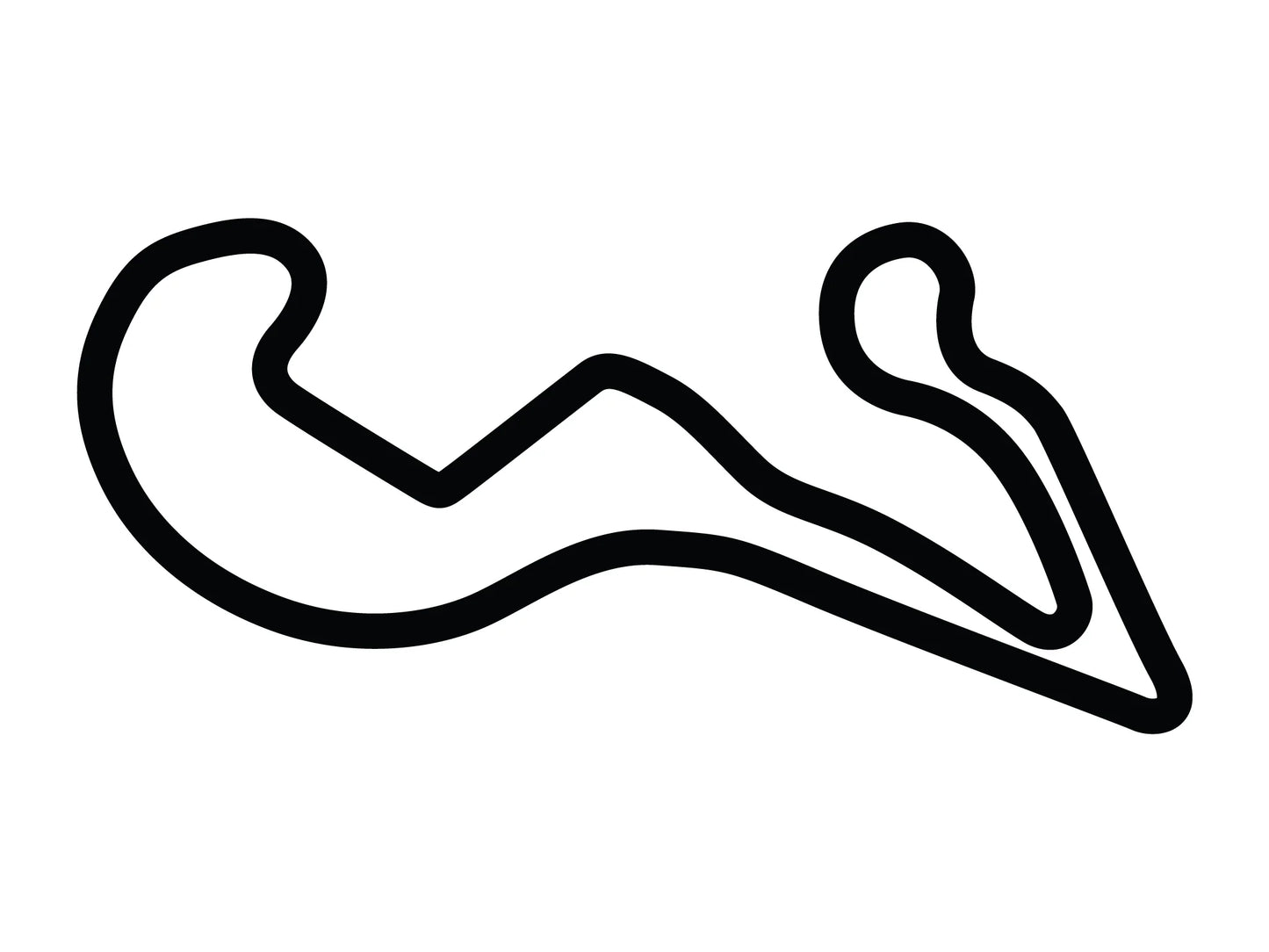 Atlanta Motorsports Park (Full) Track Layout Decal
