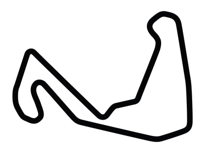 Carolina Motorsports Park Track Layout Decal