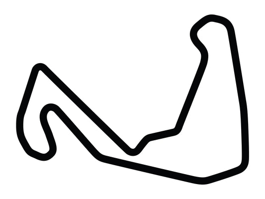 Carolina Motorsports Park Track Layout Decal